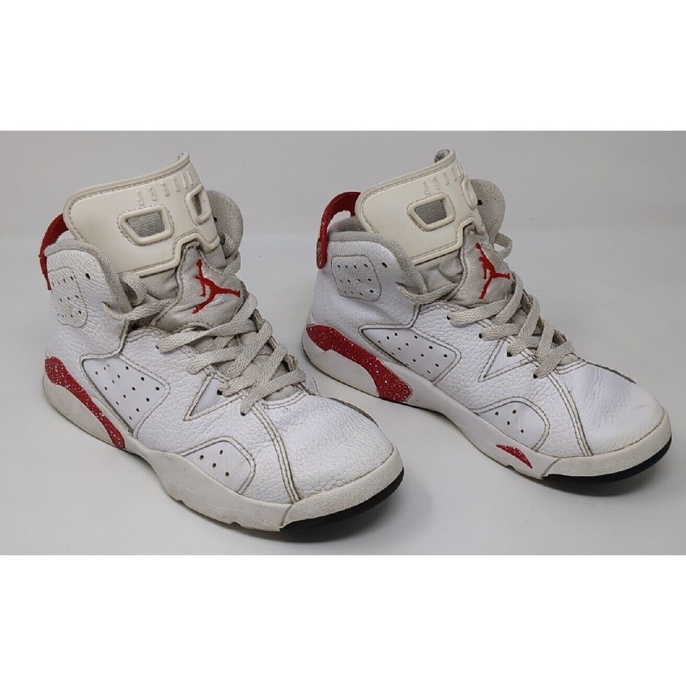 Nike Air Jordan‎ 6 Retro Red PS Size 1Y Oreo White University DV3605-162 Shoe